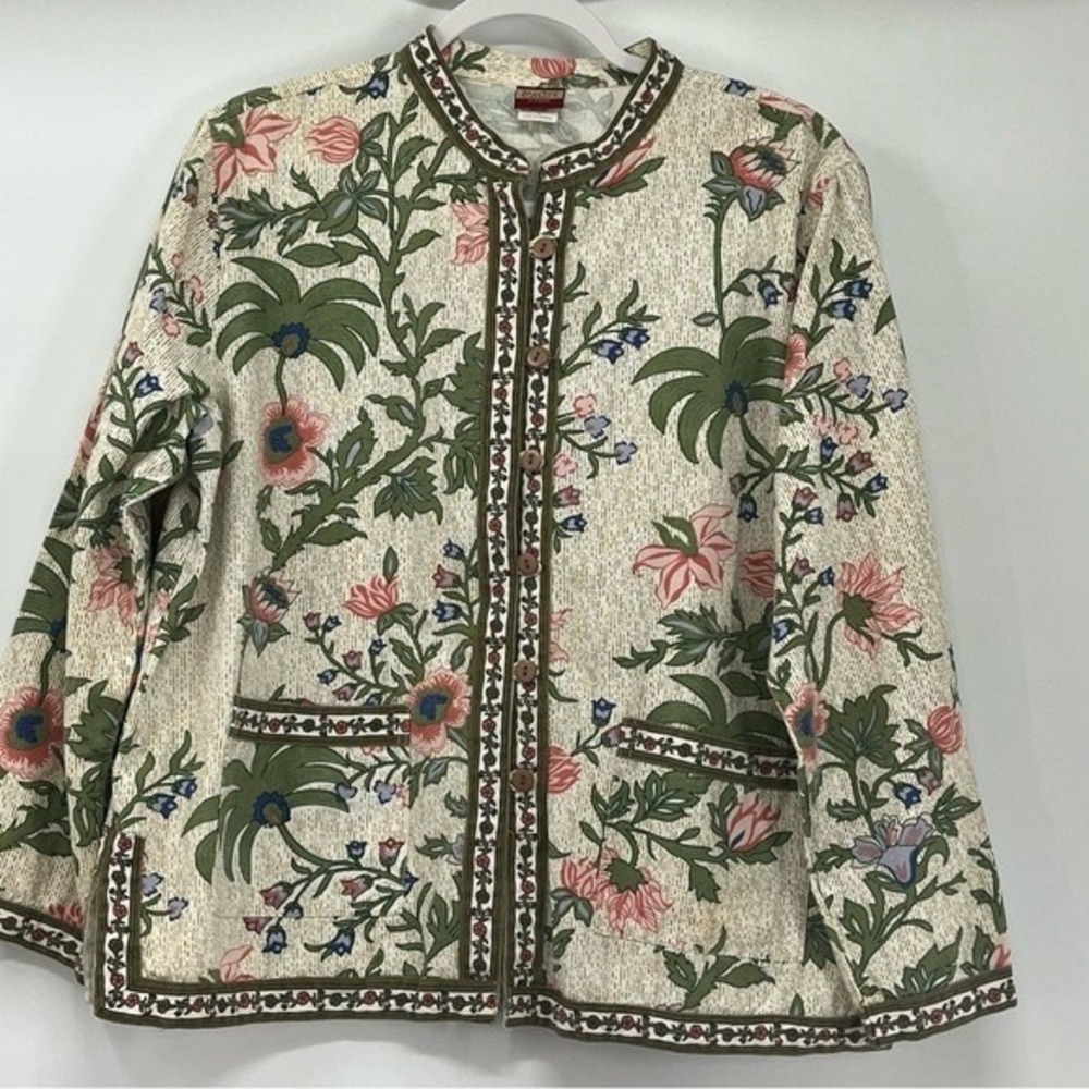 Vintage Tudor Court Womens Large Coat Black White Textured Knit Gold Buttons EUC